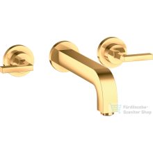   Hansgrohe AXOR Citterio falsík alatti mosdó csaptelep 22,2 cm-es kifolyóval,polírozott arany hatású 39147990