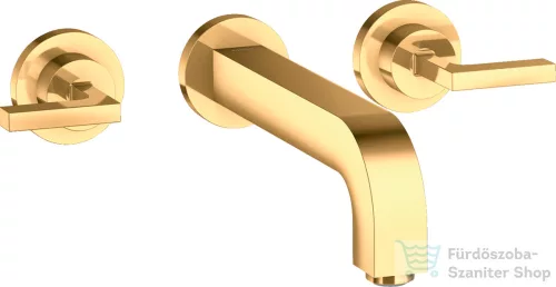 Hansgrohe AXOR Citterio falsík alatti mosdó csaptelep 22,2 cm-es kifolyóval,polírozott arany hatású 39147990