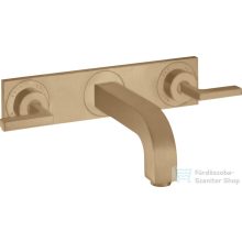   Hansgrohe AXOR Citterio falsík alatti mosdó csaptelep 22,6 cm-es kifolyóval,szálcsiszolt bronz 39148140