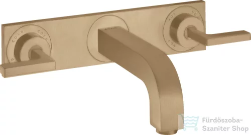 Hansgrohe AXOR Citterio falsík alatti mosdó csaptelep 22,6 cm-es kifolyóval,szálcsiszolt bronz 39148140