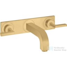   Hansgrohe AXOR Citterio falsík alatti mosdó csaptelep 22,6 cm-es kifolyóval,szálcsiszolt arany hatású 39148250