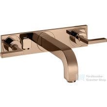   Hansgrohe AXOR Citterio falsík alatti mosdó csaptelep 22,6 cm-es kifolyóval,polírozott vörös arany hatású 39148300