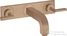 Hansgrohe AXOR Citterio falsík alatti mosdó csaptelep 22,6 cm-es kifolyóval,szálcsiszolt vörös arany hatású 39148310