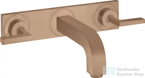 Hansgrohe AXOR Citterio falsík alatti mosdó csaptelep 22,6 cm-es kifolyóval,szálcsiszolt vörös arany hatású 39148310