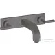 Hansgrohe AXOR Citterio falsík alatti mosdó csaptelep 22,6 cm-es kifolyóval,szálcsiszolt fekete króm 39148340