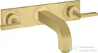 Hansgrohe AXOR Citterio falsík alatti mosdó csaptelep 22,6 cm-es kifolyóval,szálcsiszolt sárgaréz hatású 39148950