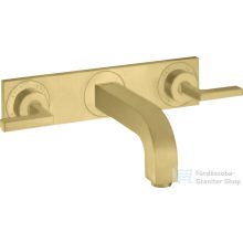   Hansgrohe AXOR Citterio falsík alatti mosdó csaptelep 22,6 cm-es kifolyóval,szálcsiszolt sárgaréz hatású 39148950