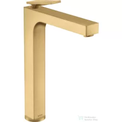   Hansgrohe AXOR CITTERIO 280 magasított mosdó csaptelep leeresztő nélkül,rombuszmetszéses fogantyúval,szálcsiszolt arany hatású 39151250