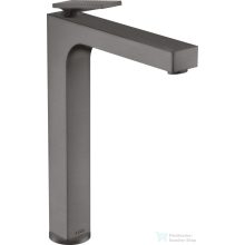   Hansgrohe AXOR CITTERIO 280 magasított mosdó csaptelep leeresztő nélkül,rombuszmetszéses fogantyúval,szálcsiszolt fekete króm 39151340