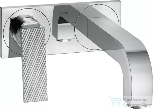 Hansgrohe AXOR CITTERIO falsík alatti mosdó csaptelep 22 cm-es kifolyóval,nem zárható leeresztővel,rombuszmetszéses fogantyúval,króm 39171000