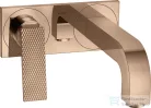 Hansgrohe AXOR CITTERIO falsík alatti mosdó csaptelep 22 cm-es kifolyóval,nem zárható leeresztővel,rombuszmetszéses fogantyúval,polírozott vörös arany hatású 39171300