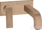 Hansgrohe AXOR CITTERIO falsík alatti mosdó csaptelep 22 cm-es kifolyóval,nem zárható leeresztővel,rombuszmetszéses fogantyúval,szálcsiszolt vörös arany hatású 39171310