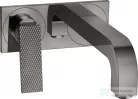 Hansgrohe AXOR CITTERIO falsík alatti mosdó csaptelep 22 cm-es kifolyóval,nem zárható leeresztővel,rombuszmetszéses fogantyúval,polírozott fekete króm 39171330