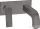 Hansgrohe AXOR CITTERIO falsík alatti mosdó csaptelep 22 cm-es kifolyóval,nem zárható leeresztővel,rombuszmetszéses fogantyúval,szálcsiszolt fekete króm 39171340