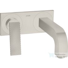   Hansgrohe AXOR CITTERIO falsík alatti mosdó csaptelep 22 cm-es kifolyóval,nem zárható leeresztővel,rombuszmetszéses fogantyúval,rozsdamentes acél hatású 39171800