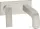 Hansgrohe AXOR CITTERIO falsík alatti mosdó csaptelep 22 cm-es kifolyóval,nem zárható leeresztővel,rombuszmetszéses fogantyúval,rozsdamentes acél hatású 39171800