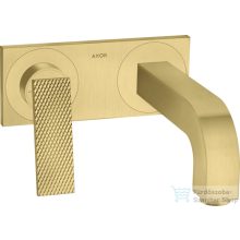   Hansgrohe AXOR CITTERIO falsík alatti mosdó csaptelep 22 cm-es kifolyóval,nem zárható leeresztővel,rombuszmetszéses fogantyúval,szálcsiszolt sárgaréz hatású 39171950