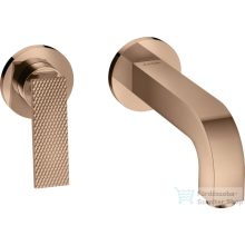   Hansgrohe AXOR CITTERIO falsík alatti mosdó csaptelep 22 cm-es kifolyóval,rombuszmetszéses fogantyúval,nem zárható leeresztővel,polírozott vörös arany hatású 39181300