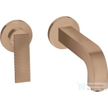   Hansgrohe AXOR CITTERIO falsík alatti mosdó csaptelep 22 cm-es kifolyóval,rombuszmetszéses fogantyúval,nem zárható leeresztővel,szálcsiszolt vörös arany hatású 39181310