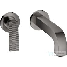   Hansgrohe AXOR CITTERIO falsík alatti mosdó csaptelep 22 cm-es kifolyóval,rombuszmetszéses fogantyúval,nem zárható leeresztővel,polírozott fekete króm 39181330