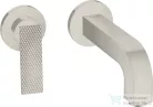 Hansgrohe AXOR CITTERIO falsík alatti mosdó csaptelep 22 cm-es kifolyóval,rombuszmetszéses fogantyúval,nem zárható leeresztővel,rozsdamentes acél hatású 39181800