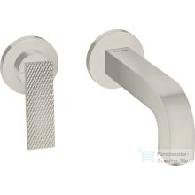   Hansgrohe AXOR CITTERIO falsík alatti mosdó csaptelep 22 cm-es kifolyóval,rombuszmetszéses fogantyúval,nem zárható leeresztővel,rozsdamentes acél hatású 39181800