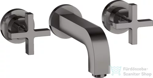Hansgrohe AXOR Citterio falsík alatti mosdó csaptelep 16,2 cm-es kifolyóval,polírozott fekete króm 39313330