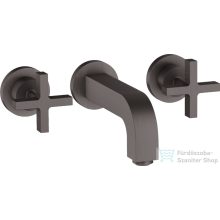   Hansgrohe AXOR Citterio falsík alatti mosdó csaptelep 16,2 cm-es kifolyóval,szálcsiszolt fekete króm 39313340