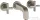Hansgrohe AXOR Citterio falsík alatti mosdó csaptelep 16,2 cm-es kifolyóval,rozsdamentes acél hatású 39313800