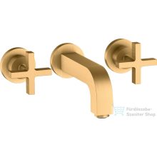   Hansgrohe AXOR Citterio falsík alatti mosdó csaptelep 16,2 cm-es kifolyóval,szálcsiszolt sárgaréz hatású 39313950