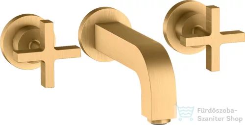 Hansgrohe AXOR Citterio falsík alatti mosdó csaptelep 16,2 cm-es kifolyóval,szálcsiszolt sárgaréz hatású 39313950