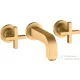 Hansgrohe AXOR Citterio falsík alatti mosdó csaptelep 16,2 cm-es kifolyóval,szálcsiszolt sárgaréz hatású 39313950