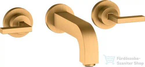 Hansgrohe AXOR Citterio falsík alatti mosdó csaptelep 16,2 cm-es kifolyóval,szálcsiszolt arany hatású 39315250