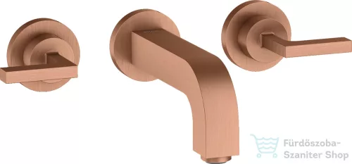 Hansgrohe AXOR Citterio falsík alatti mosdó csaptelep 16,2 cm-es kifolyóval,szálcsiszolt vörös arany hatású 39315310
