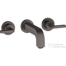   Hansgrohe AXOR Citterio falsík alatti mosdó csaptelep 16,2 cm-es kifolyóval,szálcsiszolt fekete króm 39315340