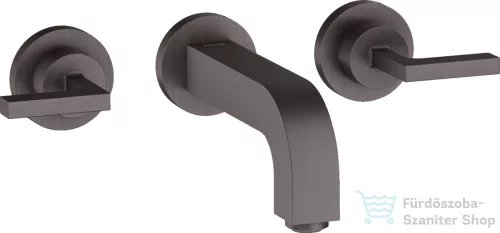 Hansgrohe AXOR Citterio falsík alatti mosdó csaptelep 16,2 cm-es kifolyóval,szálcsiszolt fekete króm 39315340