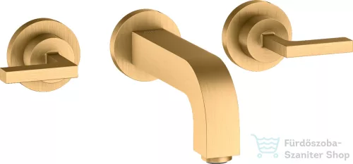 Hansgrohe AXOR Citterio falsík alatti mosdó csaptelep 16,2 cm-es kifolyóval,szálcsiszolt sárgaréz hatású 39315950