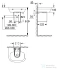 Grohe EURO CERAMIC szifontakaró rögzítőkészlettel,fehér 39325000