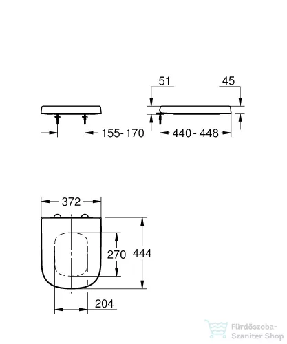 Grohe EURO CERAMIC lecsapódásgátlós wc ülőke,fehér 39330002