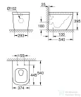 Grohe Euro Ceramic Rimless álló wc(falhoz) 39339000