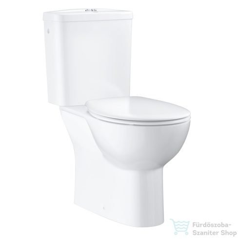 Grohe Bau Ceramic perem nélküli alsó kifolyásos monoblokkos wc lecsapódásgátlós ülőkével,fehér 39346000