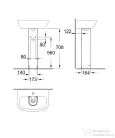 Grohe BAU CERAMIC mosdóláb,fehér 39425000