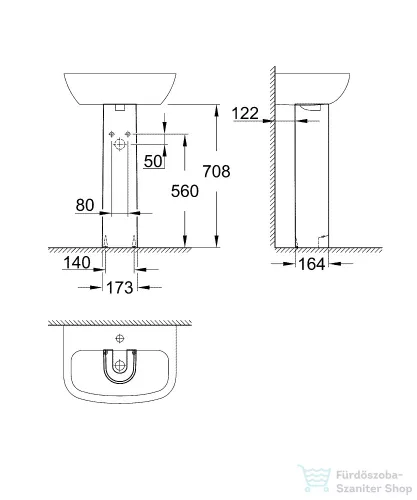 Grohe BAU CERAMIC mosdóláb,fehér 39425000