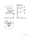 Grohe BAU CERAMIC szifontakaró,fehér 39426000