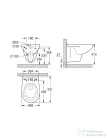 Grohe Bau Ceramic perem nélküli függesztett wc,fehér 39427000