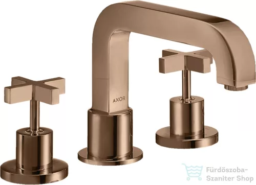 Hansgrohe AXOR CITTERIO 3 üléses kádtöltő csaptelep zuhanyszett csatlakozás nélkül,polírozott vörös arany hatású 39436300