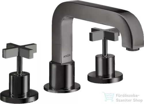 Hansgrohe AXOR CITTERIO 3 üléses kádtöltő csaptelep zuhanyszett csatlakozás nélkül,polírozott fekete króm 39436330