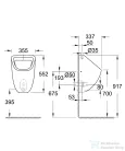 Grohe  BAU CERAMIC felső bekötésű vizelde,fehér 39439000