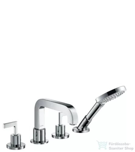 Hansgrohe AX CITTERIO 4-lyukú, fordítókaros, peremre szerelhető kádcsaptelep, króm 39446000