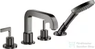 Hansgrohe AXÍOR CITTERIO 4 üléses kádtöltő csaptelep zuhanyszettel,polírozott fekete króm 39446330